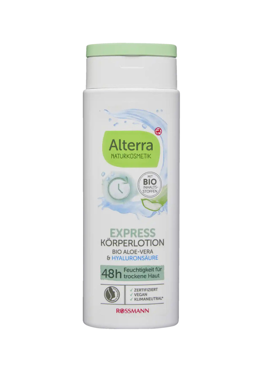 Alterra Körperlotion Express Bio-Aloe-Vera & Hyaluronsäure 250 ml
