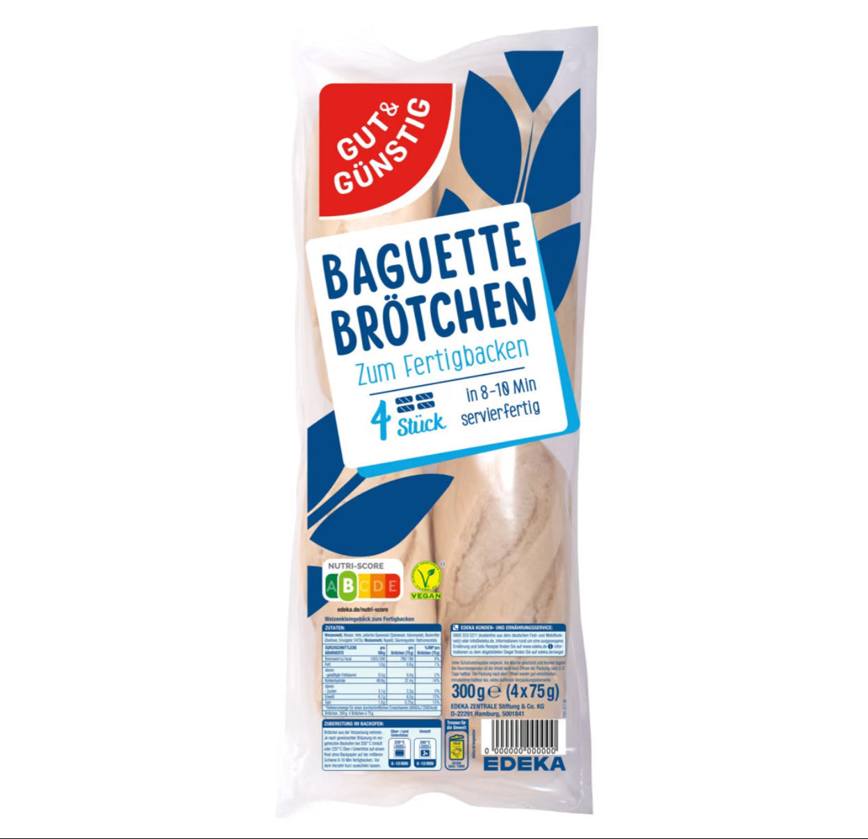 GUT&GÜNSTIG Baguettebrötchen 300g