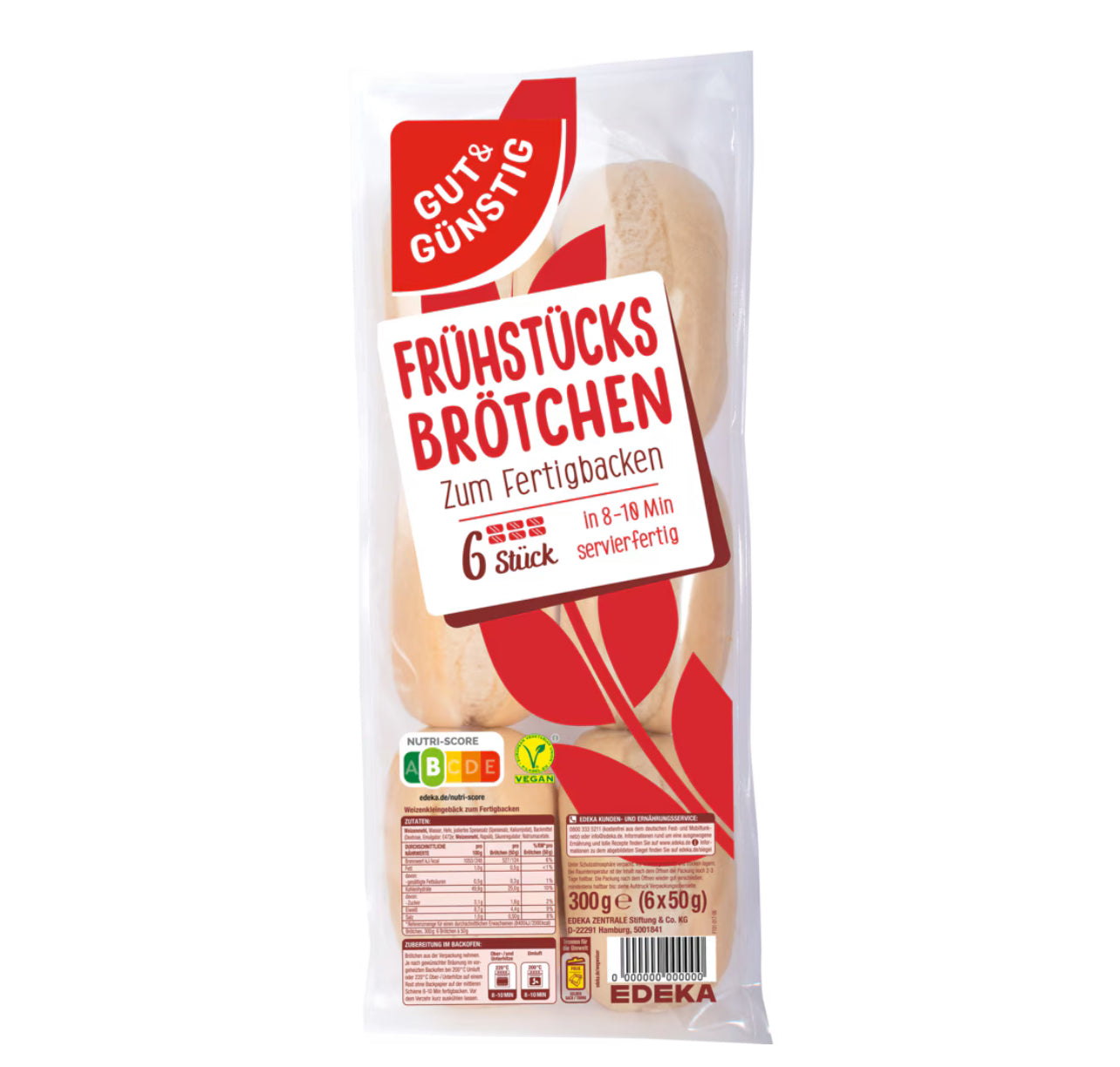 GUT&GÜNSTIG Frühstücksbrötchen 300g