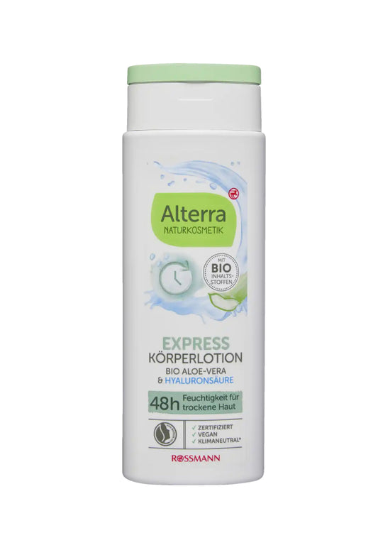 Alterra Körperlotion Express Bio-Aloe-Vera & Hyaluronsäure 250 ml