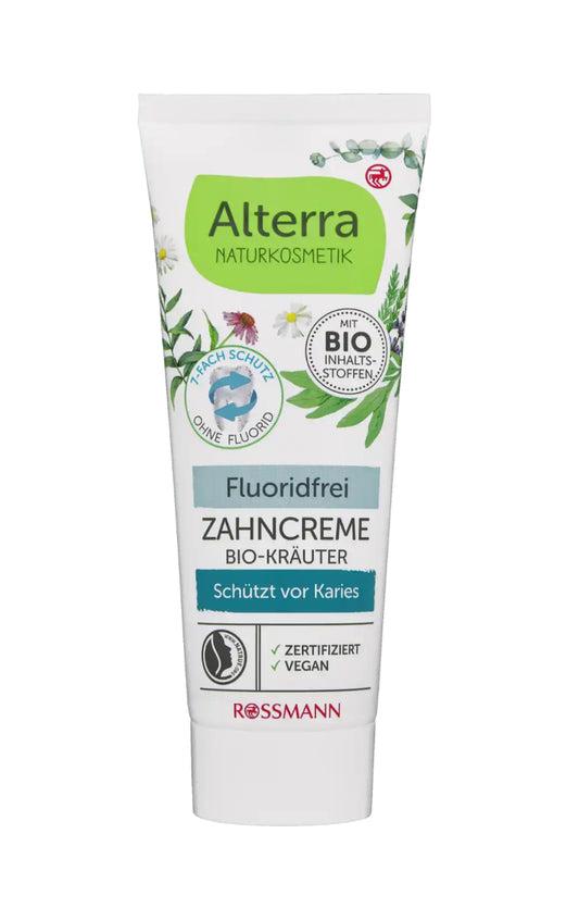 Alterra Naturkosmetik Zahncreme Fluoridfrei Bio-Kräuter 75 ml
