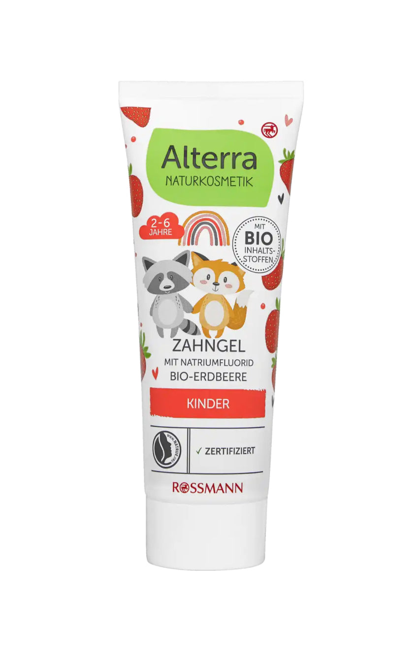 Alterra Naturkosmetik Kinderzahngel Erdbeere 75 ml