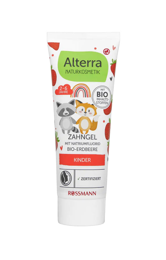 Alterra Naturkosmetik Kinderzahngel Erdbeere 75 ml