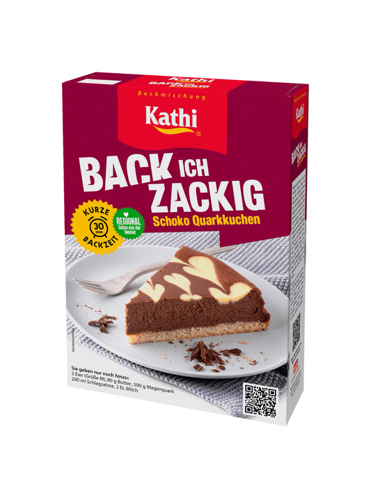 Kathi BACK ICH ZACKIG-Schoko Quarkkuchen Backmischung 390g