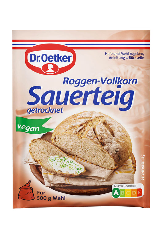 Dr. Oetker Roggen-Vollkorn Sauerteig getrocknet 15g