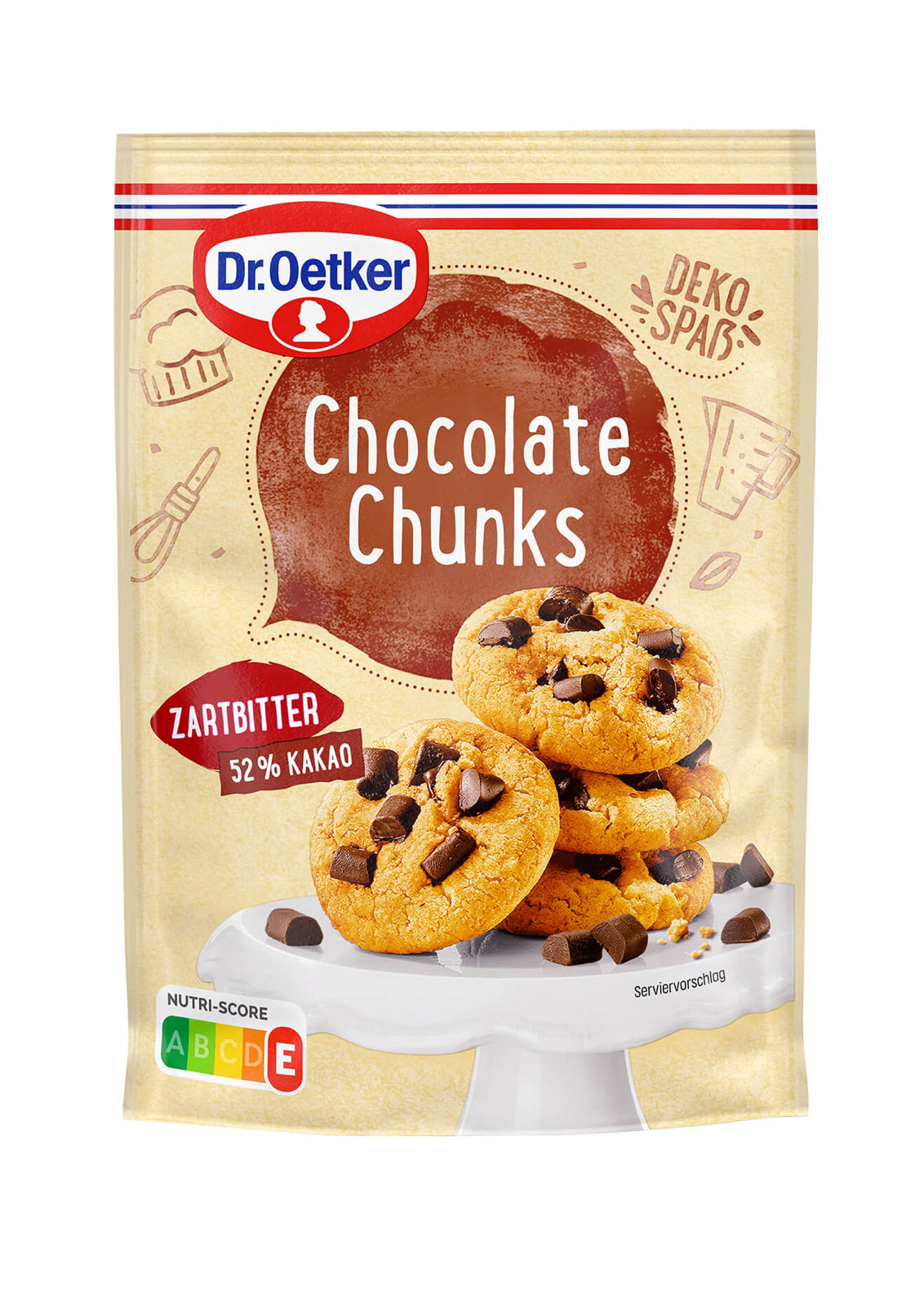Dr. Oetker Chocolate Chunks Zartbitter 100g
