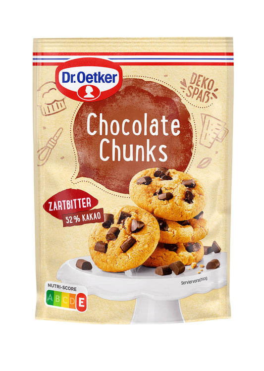 Dr. Oetker Chocolate Chunks Zartbitter 100g