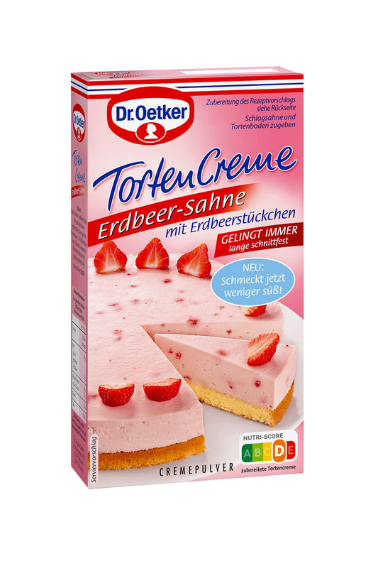 Dr. Oetker Erdbeer-Sahne Tortencreme 100g