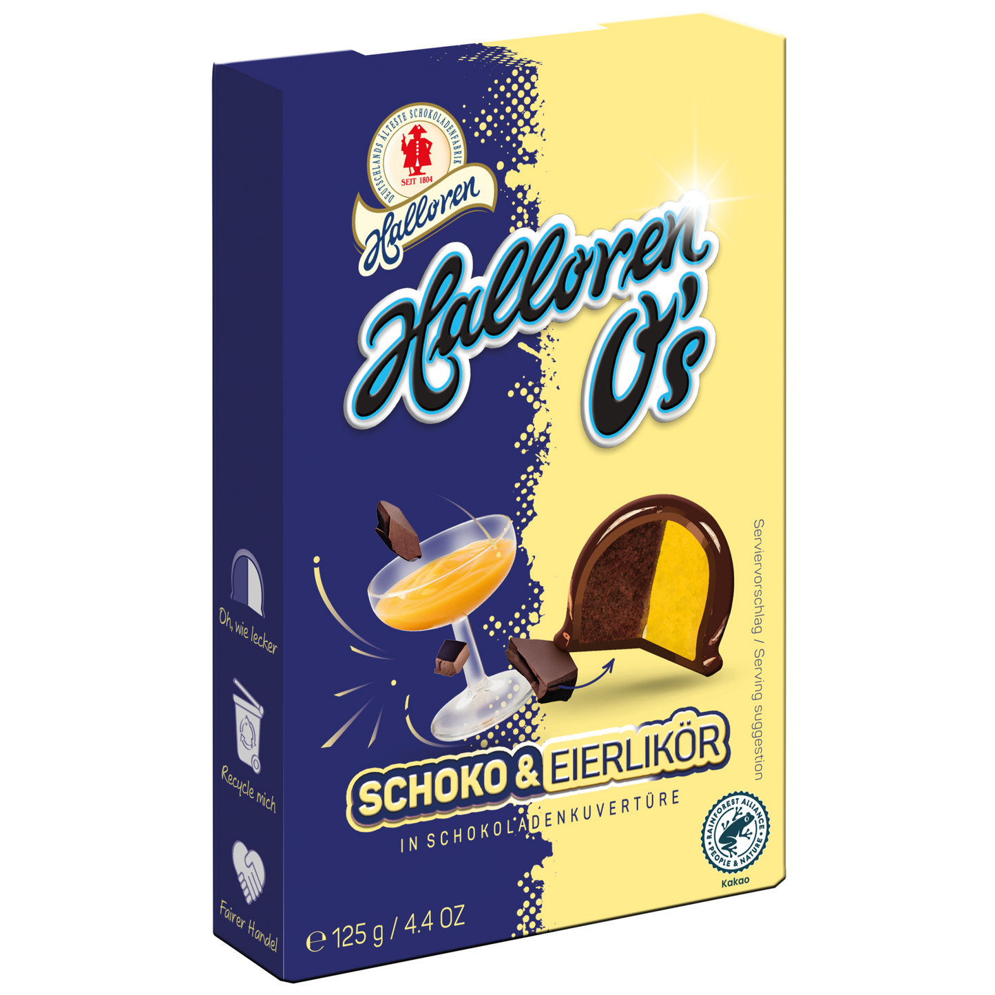 Halloren Schoko & Eierlikör Halloren O's 125g