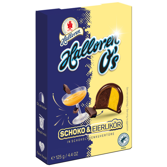 Halloren Schoko & Eierlikör Halloren O's 125g
