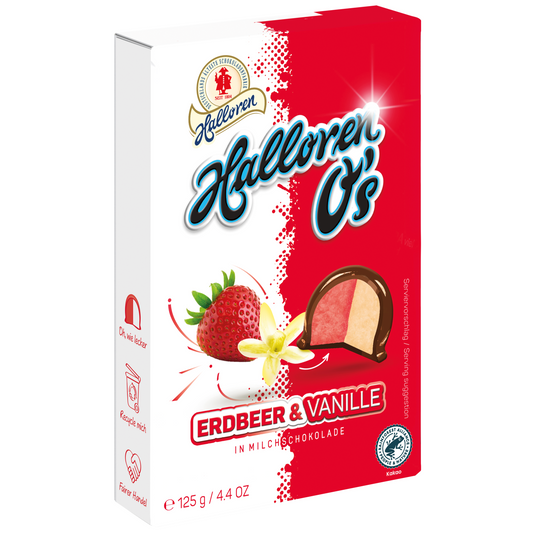 Halloren Erdbeer & Vanille Halloren O's 125g