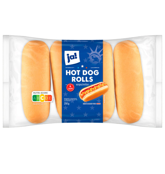 ja! Hot Dog Rolls 250g