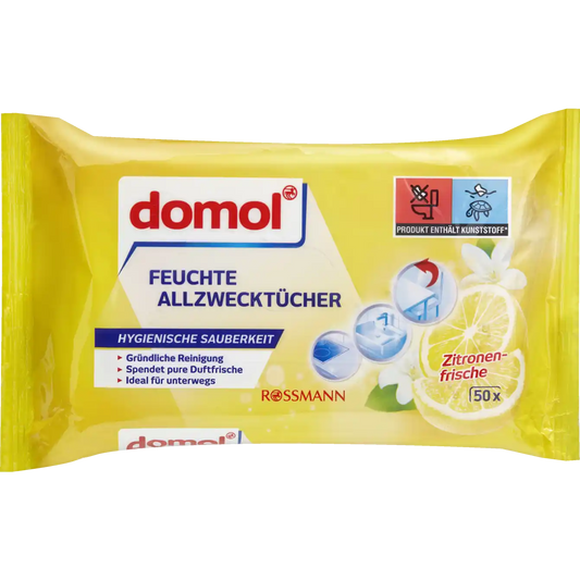domol Feuchte Allzwecktücher Zitronenfrische