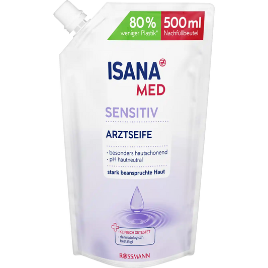 ISANA MED Arztseife Sensitiv Nachfüllbeutel 500ml