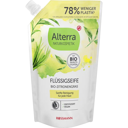 Alterra NATURKOSMETIK Flüssigseife Bio-Zitronengras Nachfüllbeutel 500ml