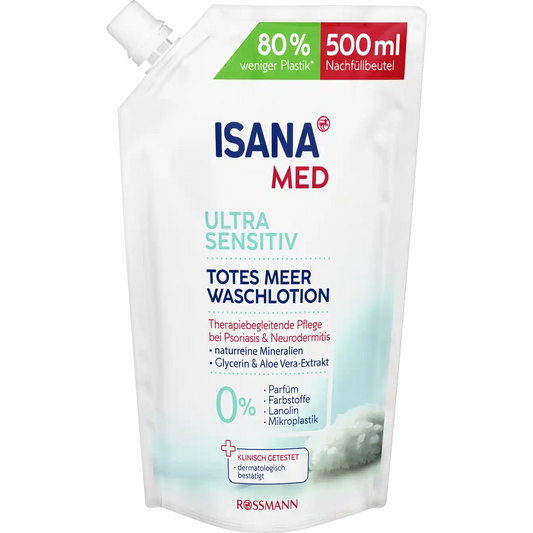 ISANA MED Waschlotion Totes Meer Nachfüllbeutel 500ml