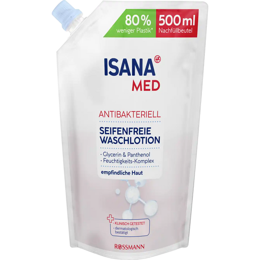 ISANA MED Waschlotion antibakteriell Nachfüllbeutel 500ml