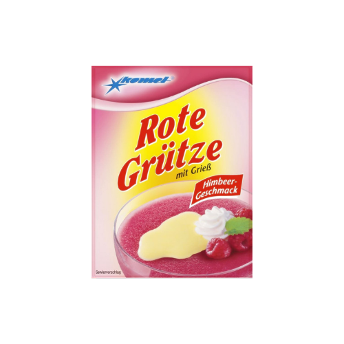 Komet Rote Grütze Himbeer-Geschmack - 50g